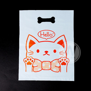 [기성품 디자인봉투]고양이 캐릭터 비닐봉투