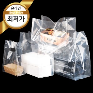 PE 무지 비닐쇼핑백(소,중,대,특대)[1박스 100장][장당30원~85원]